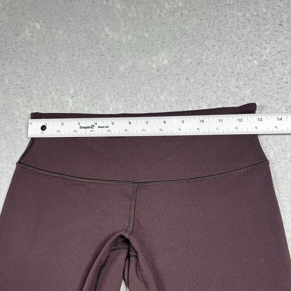 Lululemon Leggings Women’s 6 Wunder Under Maroon Running Yoga Workout 28” - Picture 5 of 11